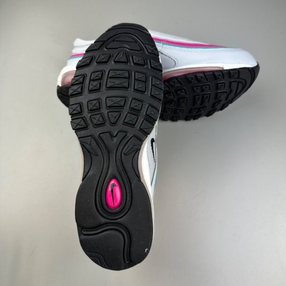 Nike Air Max 97 Sneaker in Pure Platinum, Black, Pink Prime, Washed Teal, & Whit - Picture 9 of 9